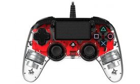 Nacon vezetékes kontroller PS4-hez (2804955/PS4OFCPADHRED) halványpiros